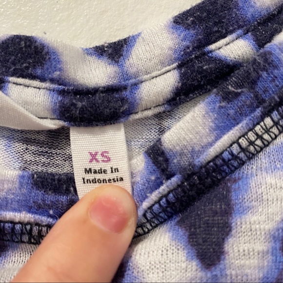 Athleta Blue Tie-Dye Tank Top - Picture 4 of 6